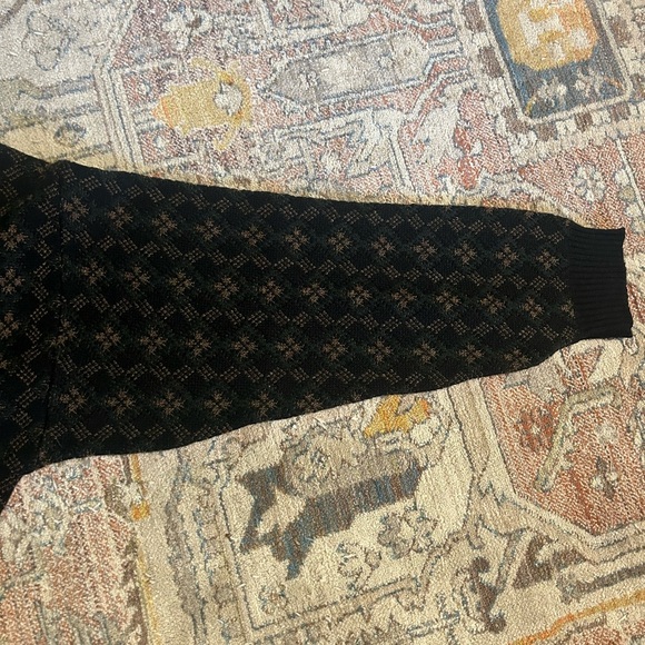 Vintage Crossings Sweater Mens Blue Green Brown Extra Large Geometric Pattern - Picture 4 of 4